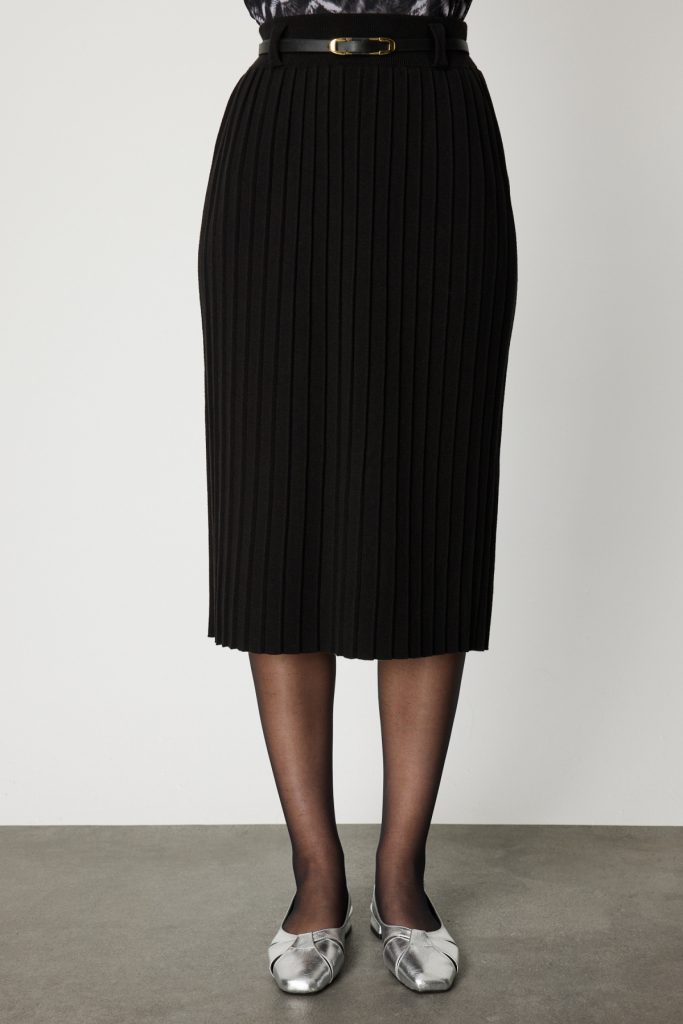 ON Beli Kemerli Midi Boy Triko Etek  65202