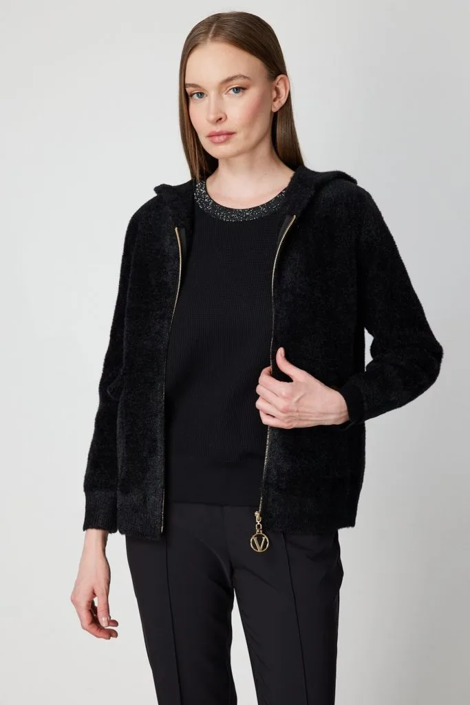 ON TRİKO Kapak Cepli Peluş Hırka 60936