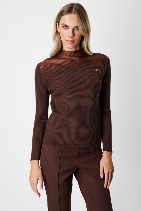 ON TRİKO Aksesuar Detaylı Triko Kazak  60346