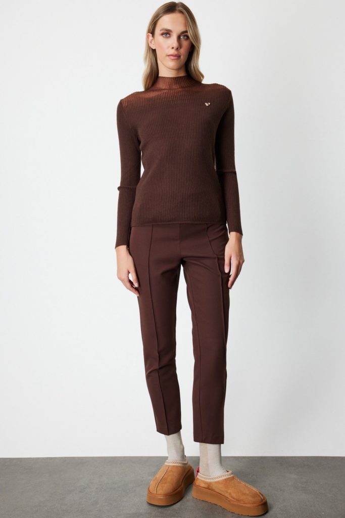 ON TRİKO Aksesuar Detaylı Triko Kazak  60346