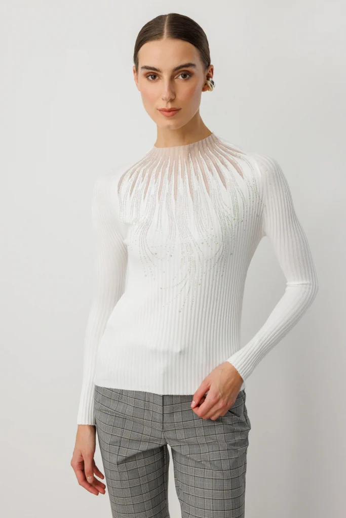 ON TRİKO KAZAK 60389 - EKRU