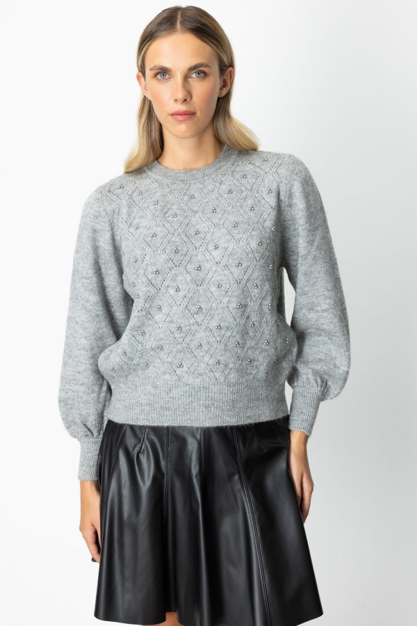 ON TRİKO Sim Detaylı İncili Kazak  63316