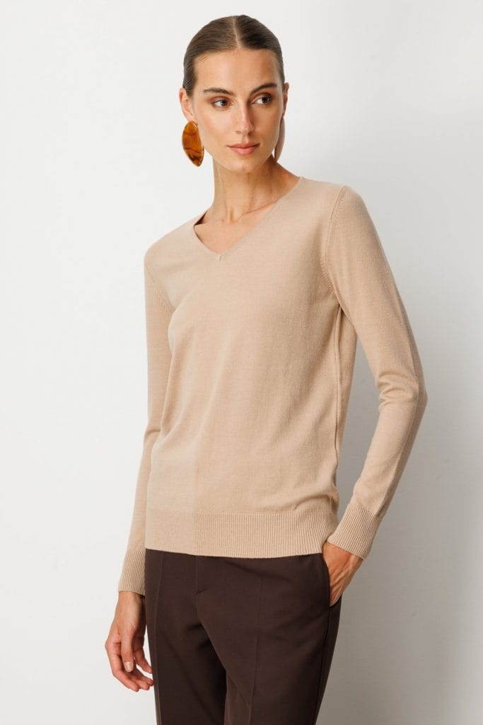 ON TRİKO V Yaka Triko Kazak 63501-26k