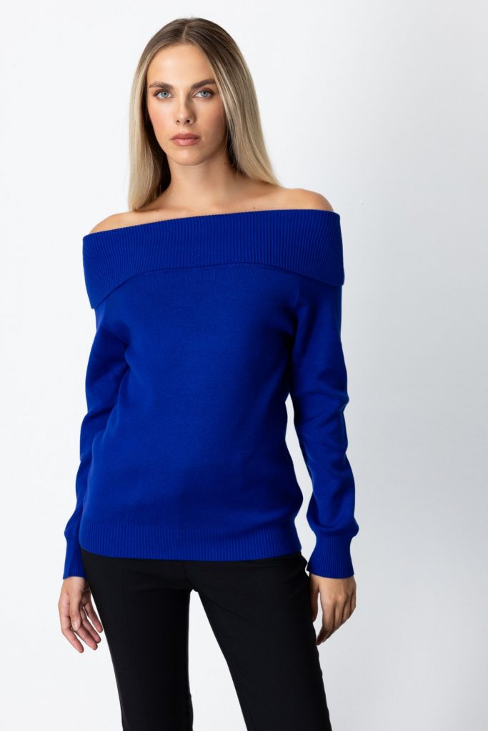 ON TRİKO Madonna Yaka Triko Kazak 65380 - SAKS