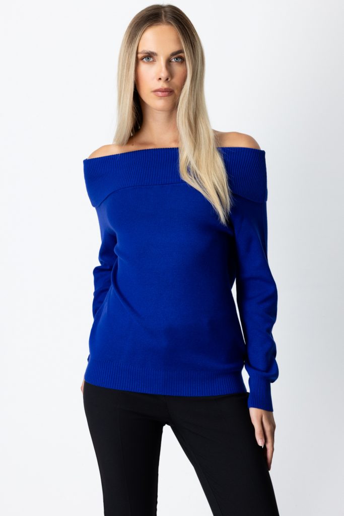 ON TRİKO Madonna Yaka Triko Kazak 65380 - SAKS