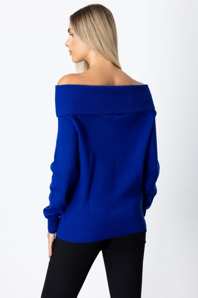 ON TRİKO Madonna Yaka Triko Kazak 65380 - SAKS