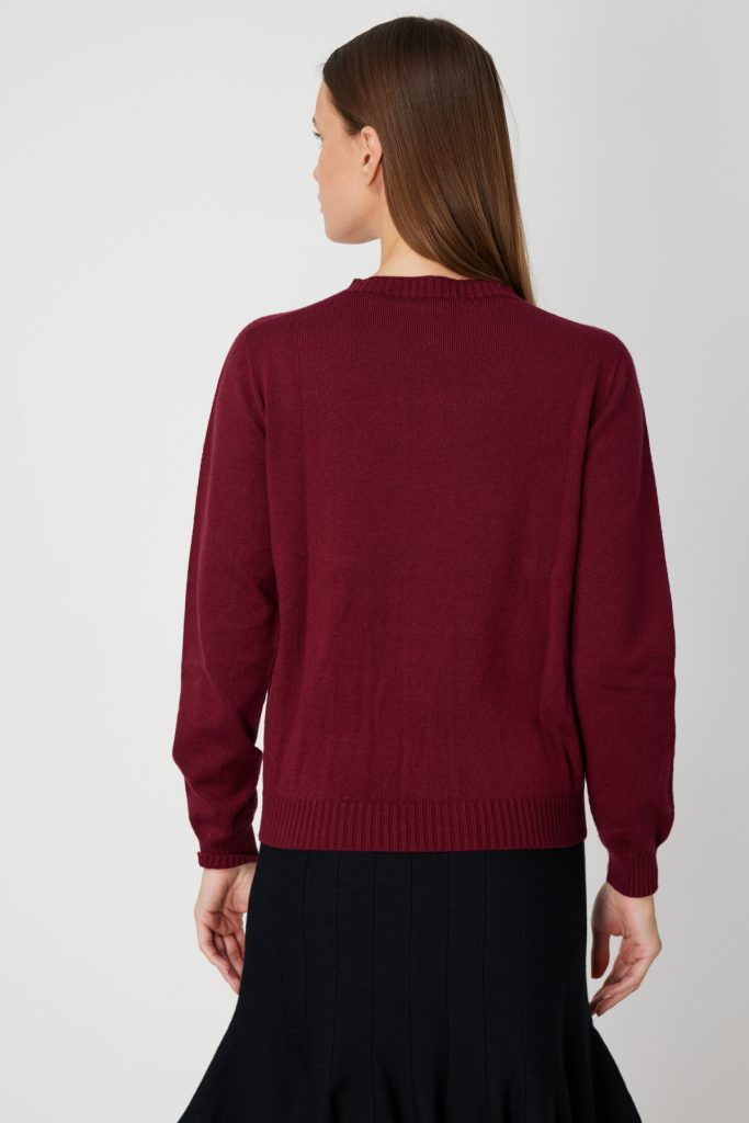 ON TRİKO KAZAK 69313 - bordo