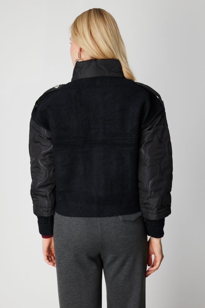 ON TRİKO Kapitone Detaylı Kapak Cepli Mont 60711 - Siyah