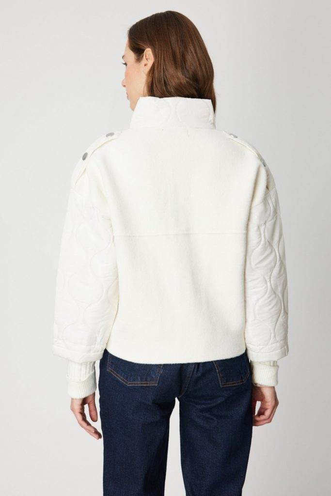 ON TRİKO Kapitone Detaylı Kapak Cepli Mont 60711 - EKRU