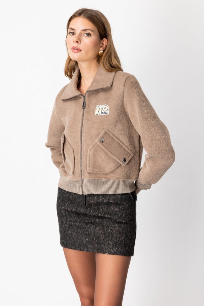 ON TRİKO Cep Detaylı Peluş Mont 66720 - KUM