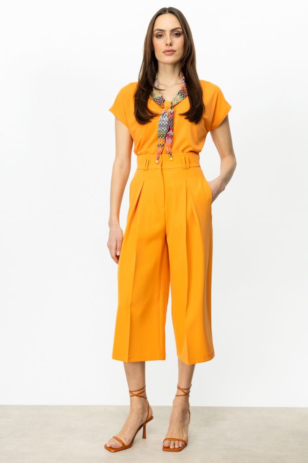 ON TRİKO Tek Pile Bol Paça Pantolon  54146