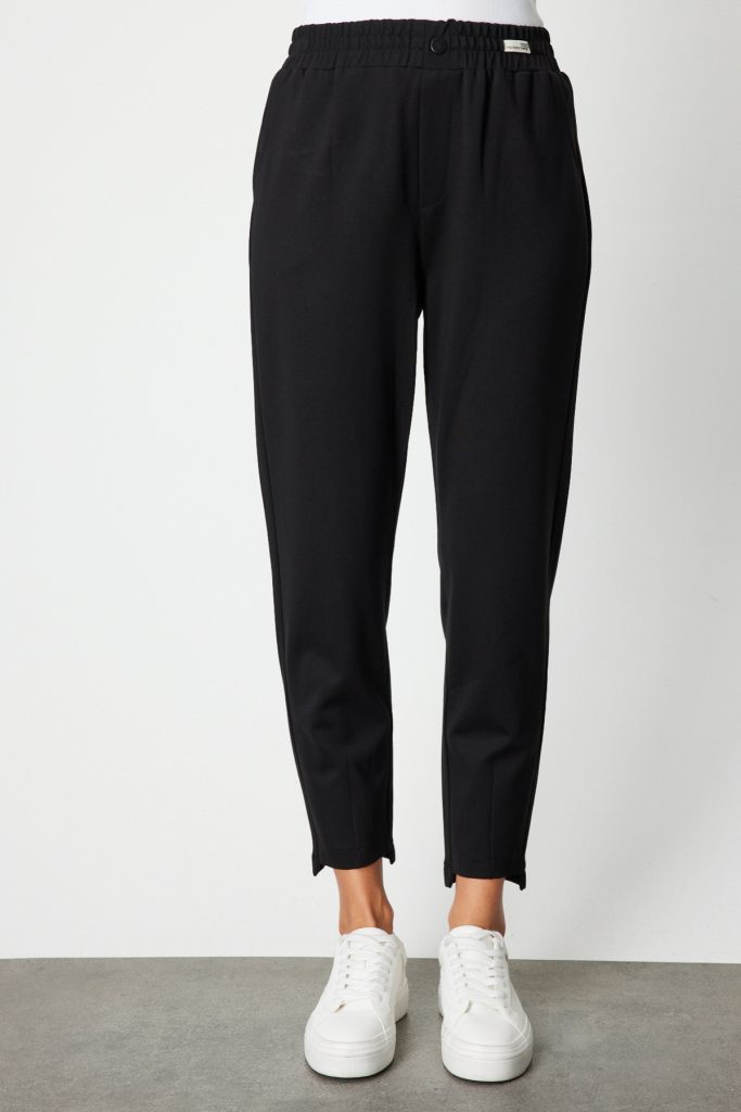 ON TRİKO Paça Arkası Uzun Dikişli Eşofman Altı 66122 - Siyah