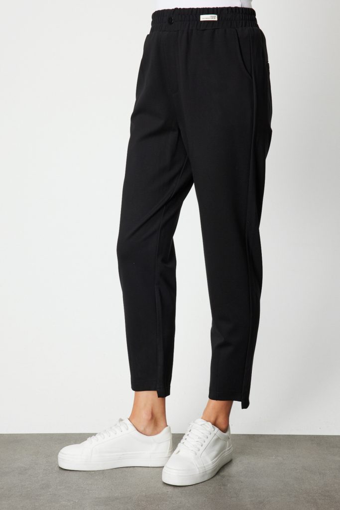 ON TRİKO Paça Arkası Uzun Dikişli Eşofman Altı 66122 - Siyah