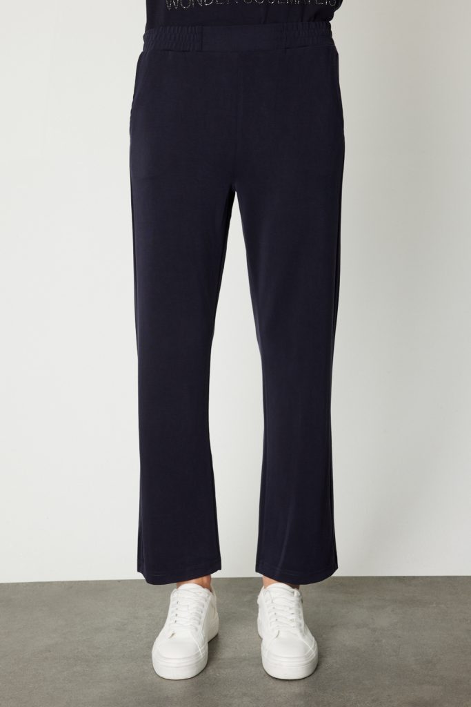 ON TRİKO Beli Lastikli Bol Paça Eşofman Altı 66349 - Lacivert