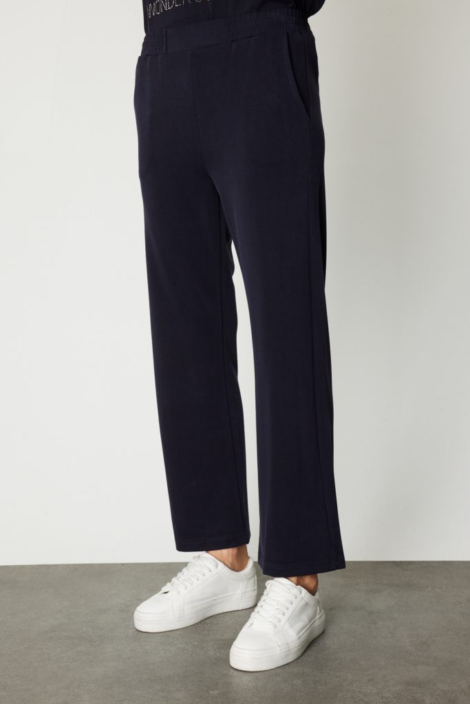 ON TRİKO Beli Lastikli Bol Paça Eşofman Altı 66349 - Lacivert