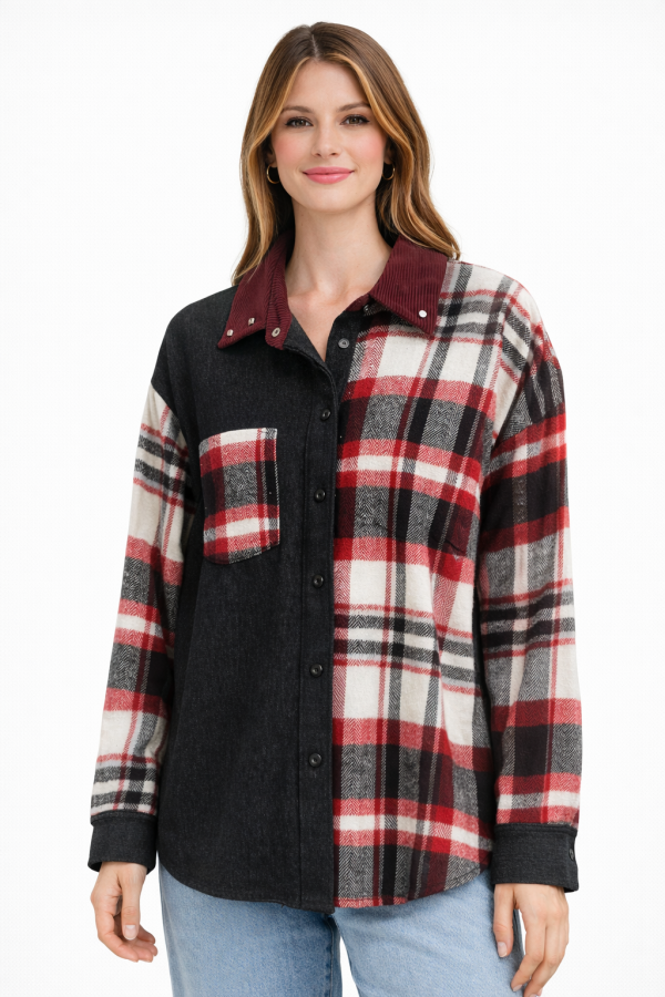 YSATİS Ekose Detaylı Gömlek 6000110