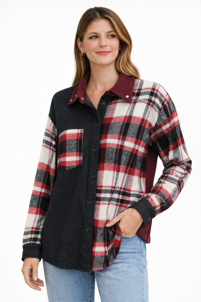 YSATİS Ekose Detaylı Gömlek 6000110