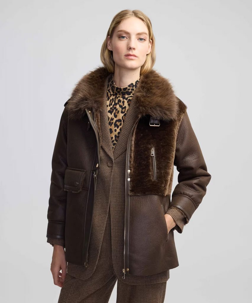 İPEKYOL Karma Cepli Suni Kürk Mix Mont IW6240012205