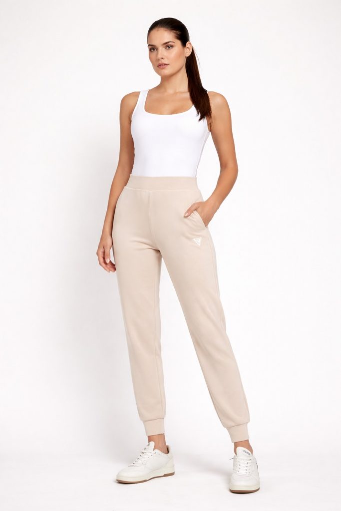 GUESS PANTOLON V4YB08KCAY2 - KREM