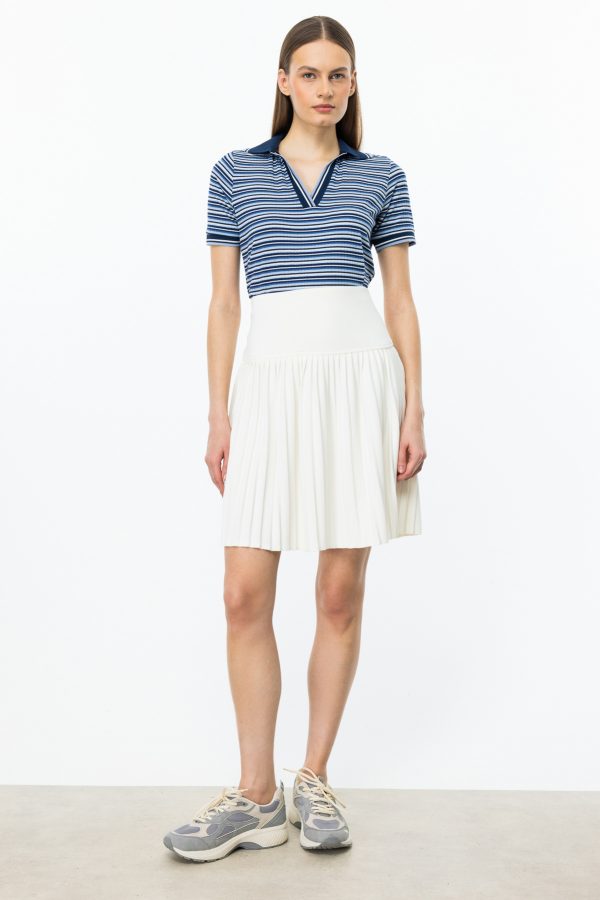 ON TRİKO Pileli Etek 56201