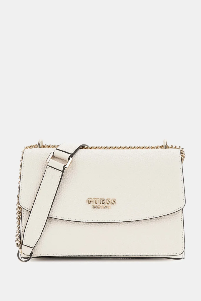 GUESS Calista Logolu Ayarlanabilir Zincir Askılı Çanta HWBG7334210 - EKRU