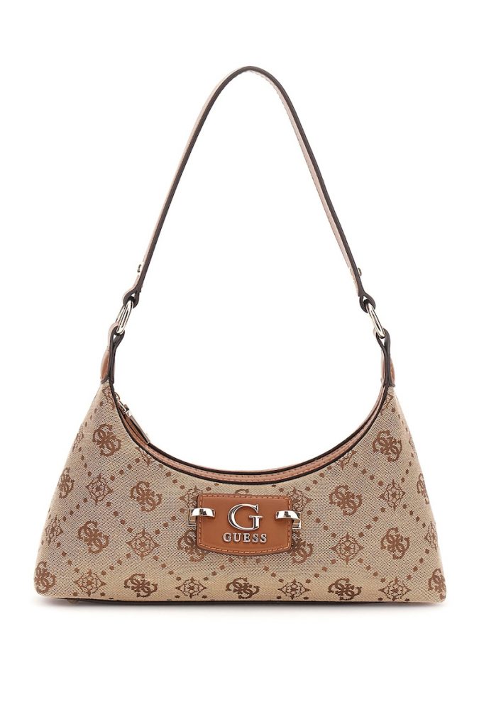 GUESS Neda 4G ve Peony Logolu Omuz Çantası HWJP9654170 - Latte