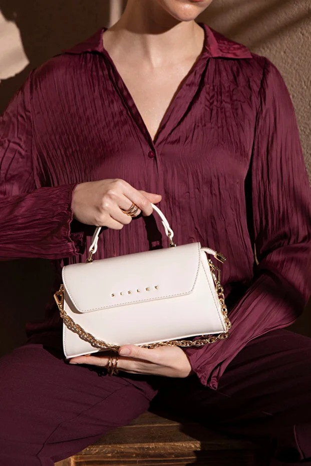 Kadın El Çantası SİSLEY 185 - Beyaz