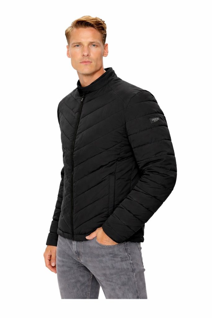 GUESS Kapitoneli Şişme Mont M4YL05WG9O2 - Siyah