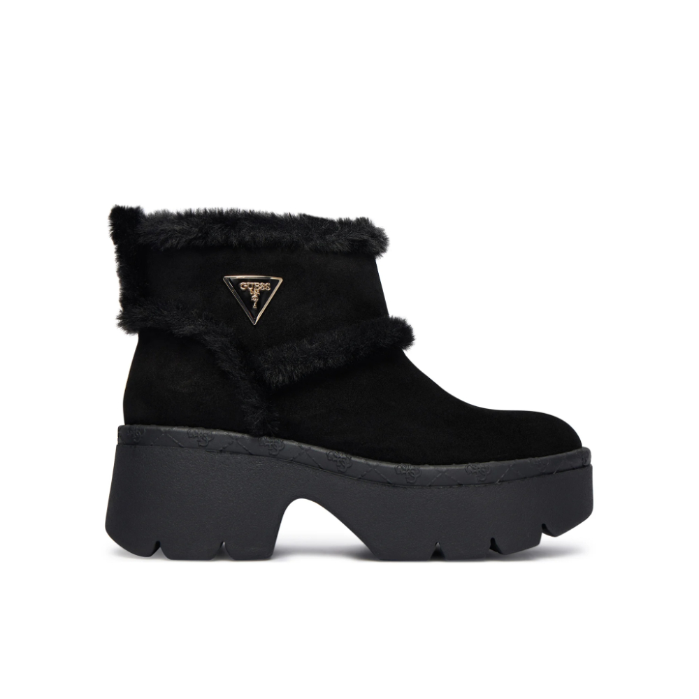 GUESS Bridgete yapay kürk detaylı bot FLFBRDESU10 - Siyah
