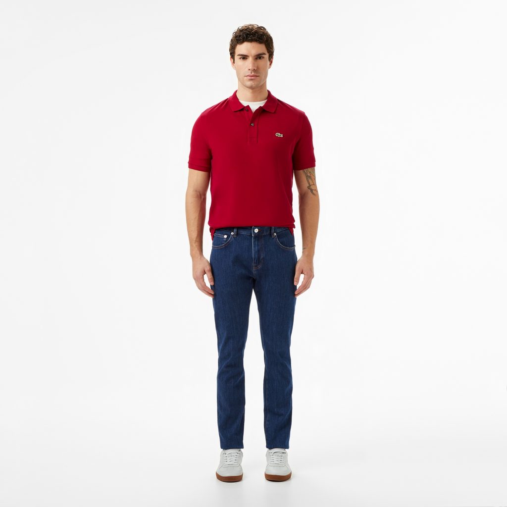 Lacoste Erkek Polo Gömlek Yakalı Slim Fit T-shırt PH4012 - KIRMIZI