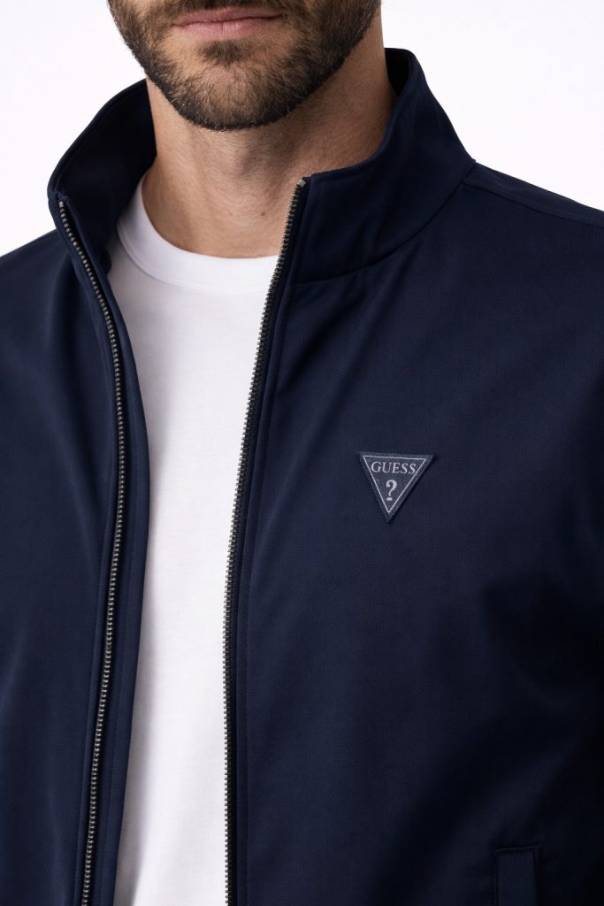 GUESS Erkek Teknolojik Esnek mont  M4YL13WEZ70 - Lacivert