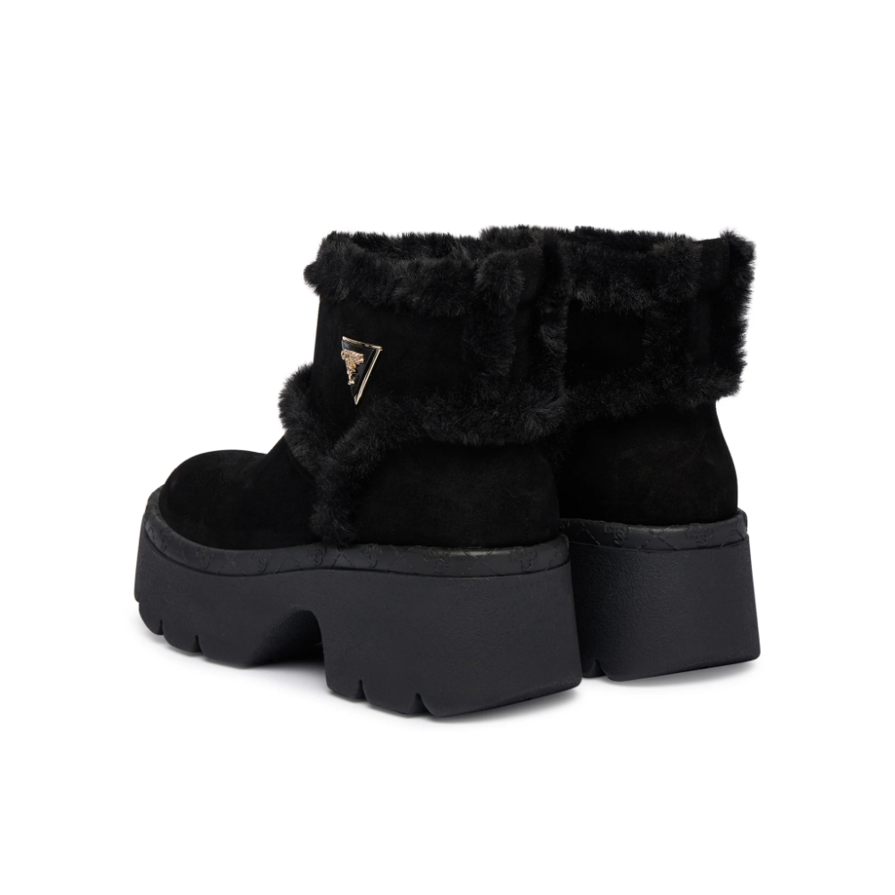 GUESS Bridgete yapay kürk detaylı bot FLFBRDESU10 - Siyah