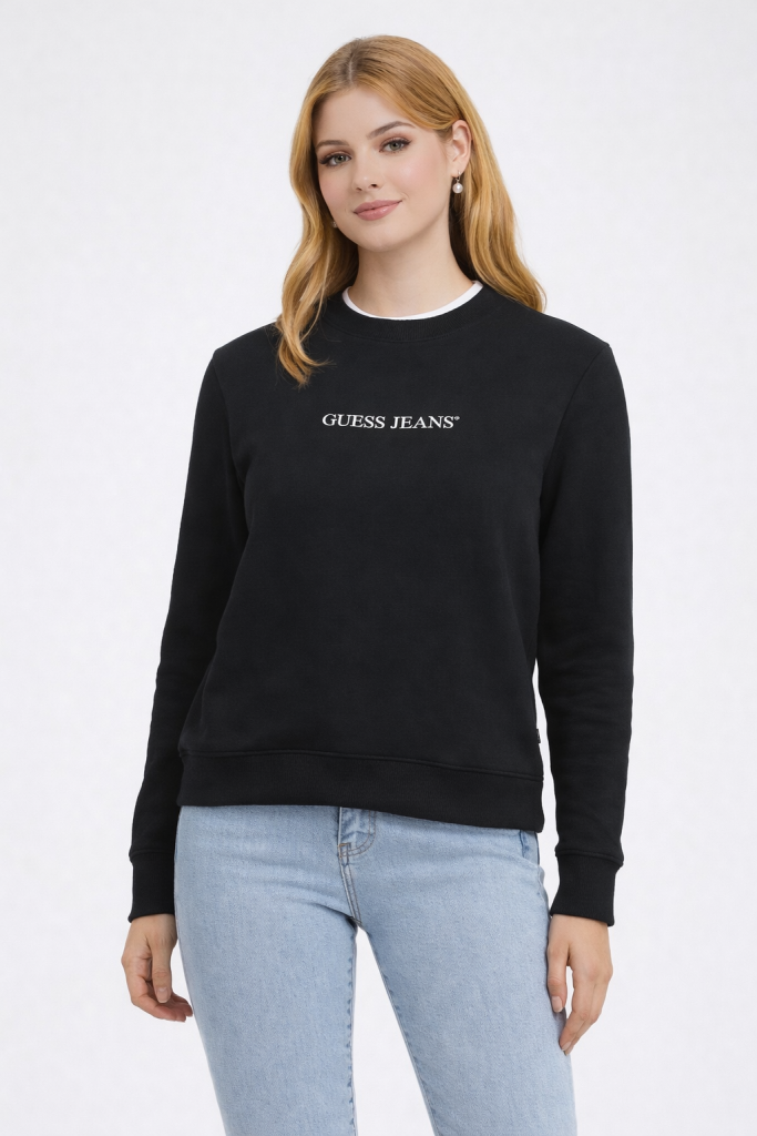 GUESS Jeans Kadın Sweatshirt  W4YQ10KC811 - Siyah