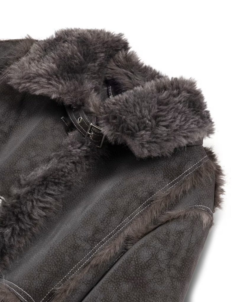 İPEKYOL Suni kürk mix kuşaklı mont IW6250012088