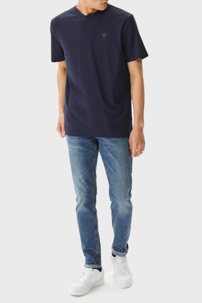 GUESSYan Logo Tişört  Z2YI12JR06K - Lacivert