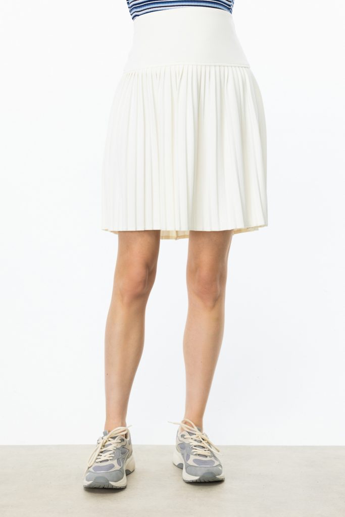 ON TRİKO Pileli Etek 56201 - EKRU