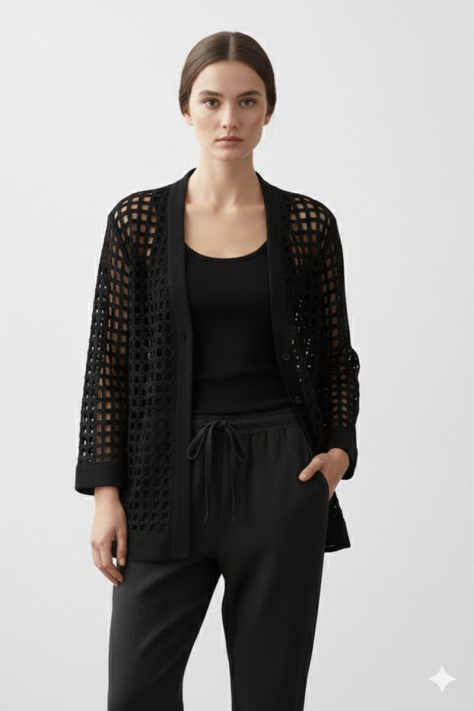 LİSSMORE Fileli 2' li Takım 5908 - Siyah