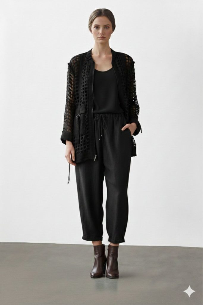 LİSSMORE Fileli 2' li Takım 5908 - Siyah