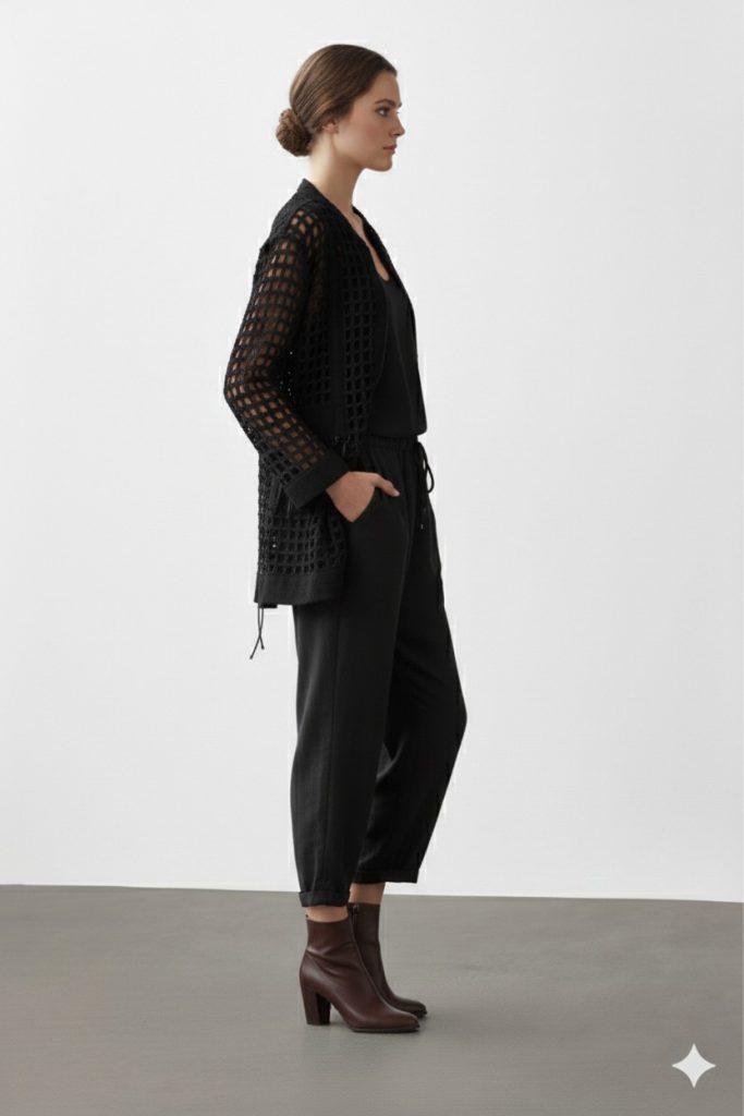 LİSSMORE Fileli 2' li Takım 5908 - Siyah