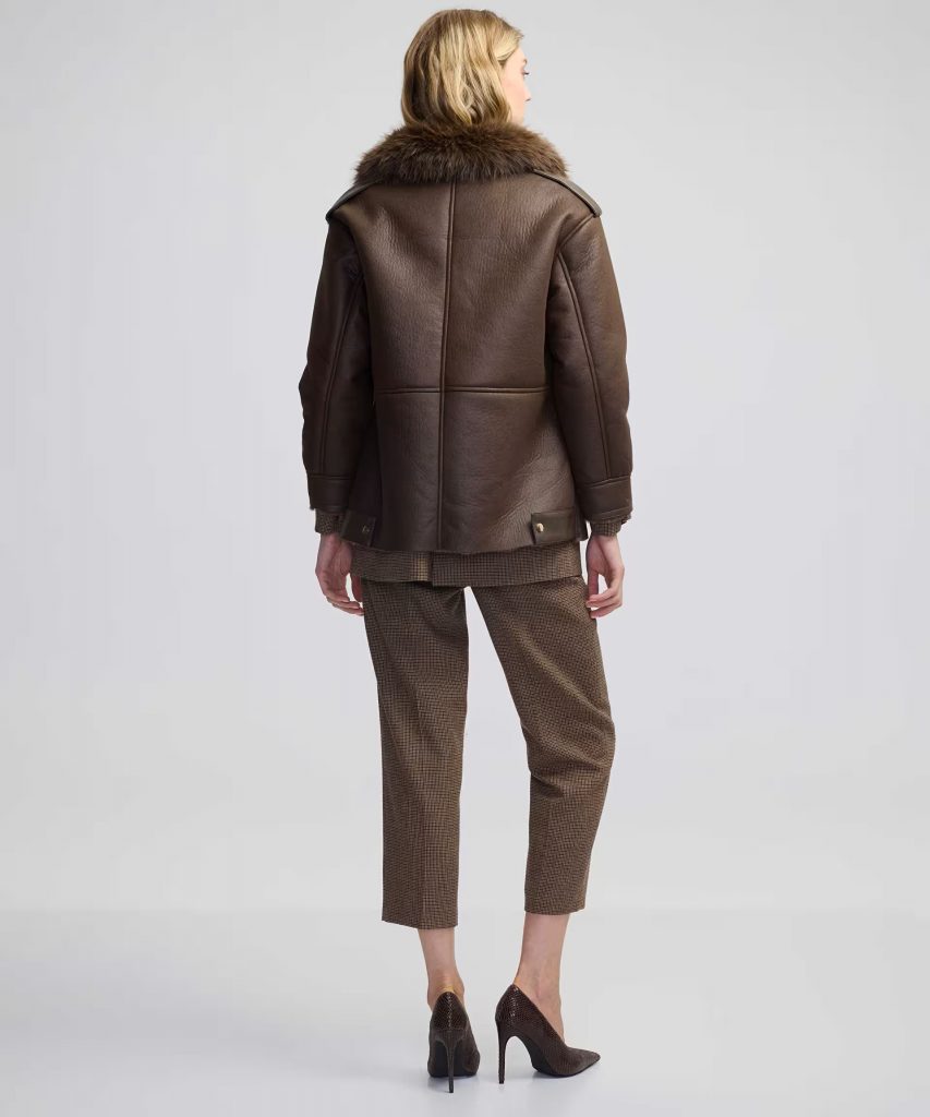 İPEKYOL Karma Cepli Suni Kürk Mix Mont IW6240012205 - kahve