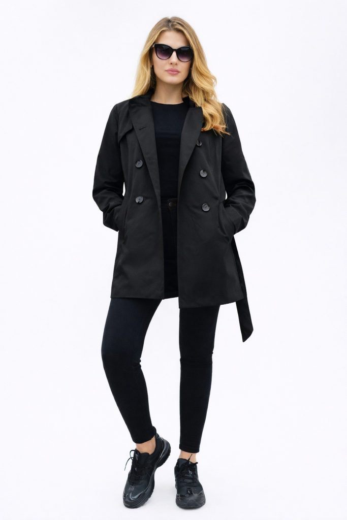 ONLY Onlvalerıe Trençkot 15191821 - Siyah