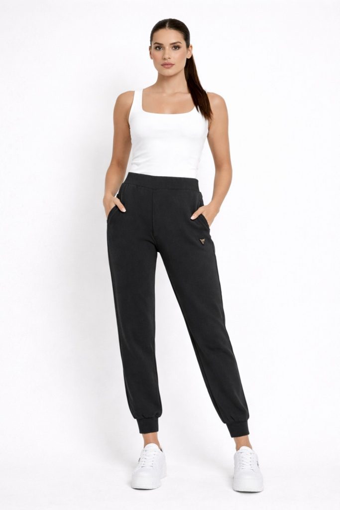 GUESS PANTOLON V4YB08KCAY2 - Siyah