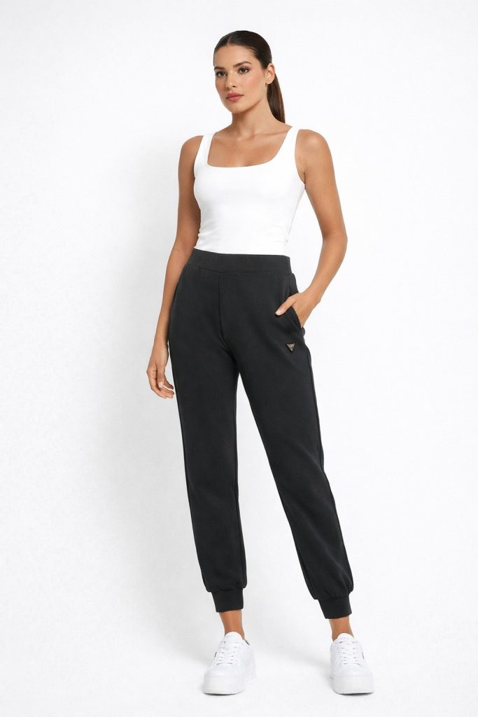 GUESS PANTOLON V4YB08KCAY2 - Siyah