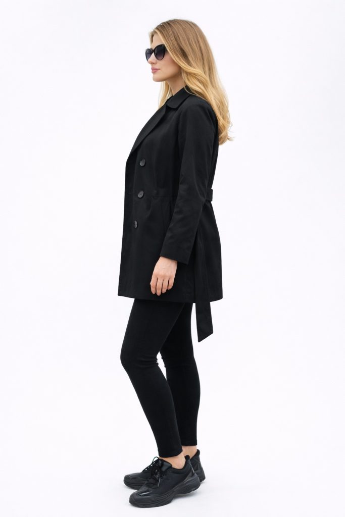 ONLY Onlvalerıe Trençkot 15191821 - Siyah