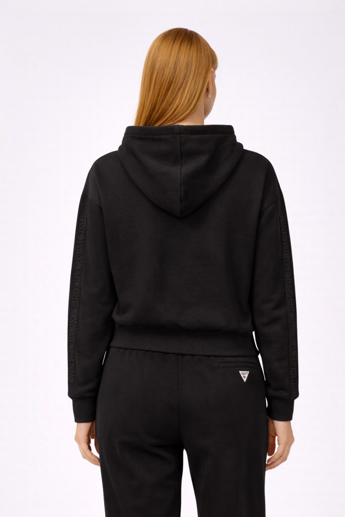 GUESS Stacıe Kadın Sweatshırt V4BQ00KC5O0 - Siyah