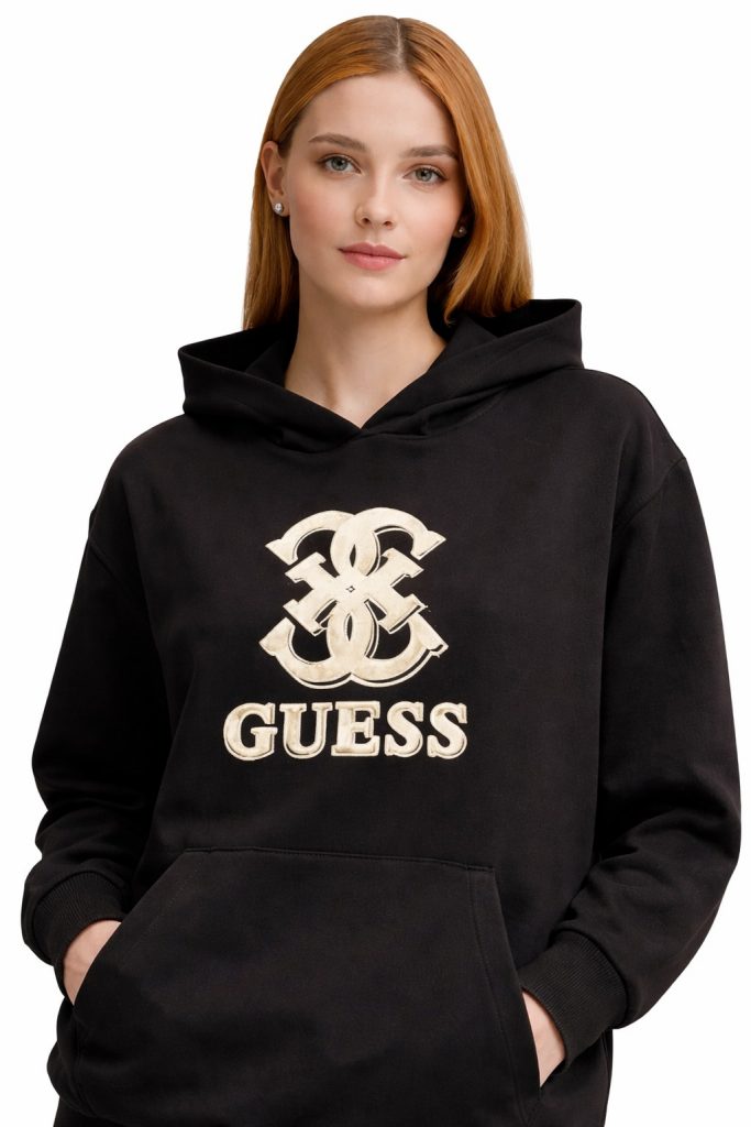 GUESS  ATHLEISURE KADIN BASKILI SWEATSHIRT V5YQ01KCX22