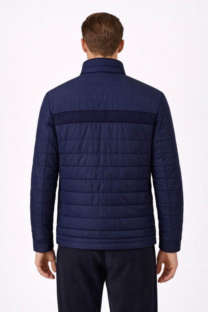 GUESS Streç Dolgulu Erkek Logolu Mont M4YL16WFHD0 - Lacivert