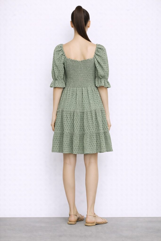 İNTERSAN ELBİSE 9938 - YEŞİL