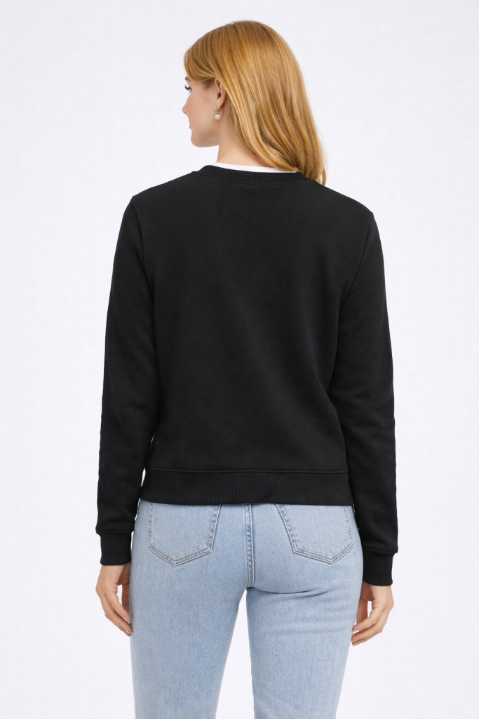 GUESS Jeans Kadın Sweatshirt  W4YQ10KC811 - Siyah