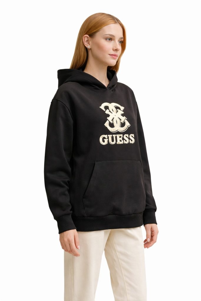 GUESS  ATHLEISURE KADIN BASKILI SWEATSHIRT V5YQ01KCX22